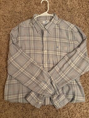 Southern Tide Men's Gray Plaid Button-Down Shirt